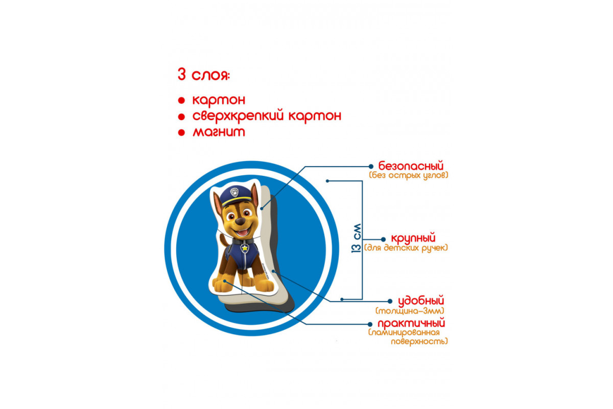 Детский набор магнитов Щенячий патруль "Лучшие друзья" Magdum ML4034-31
