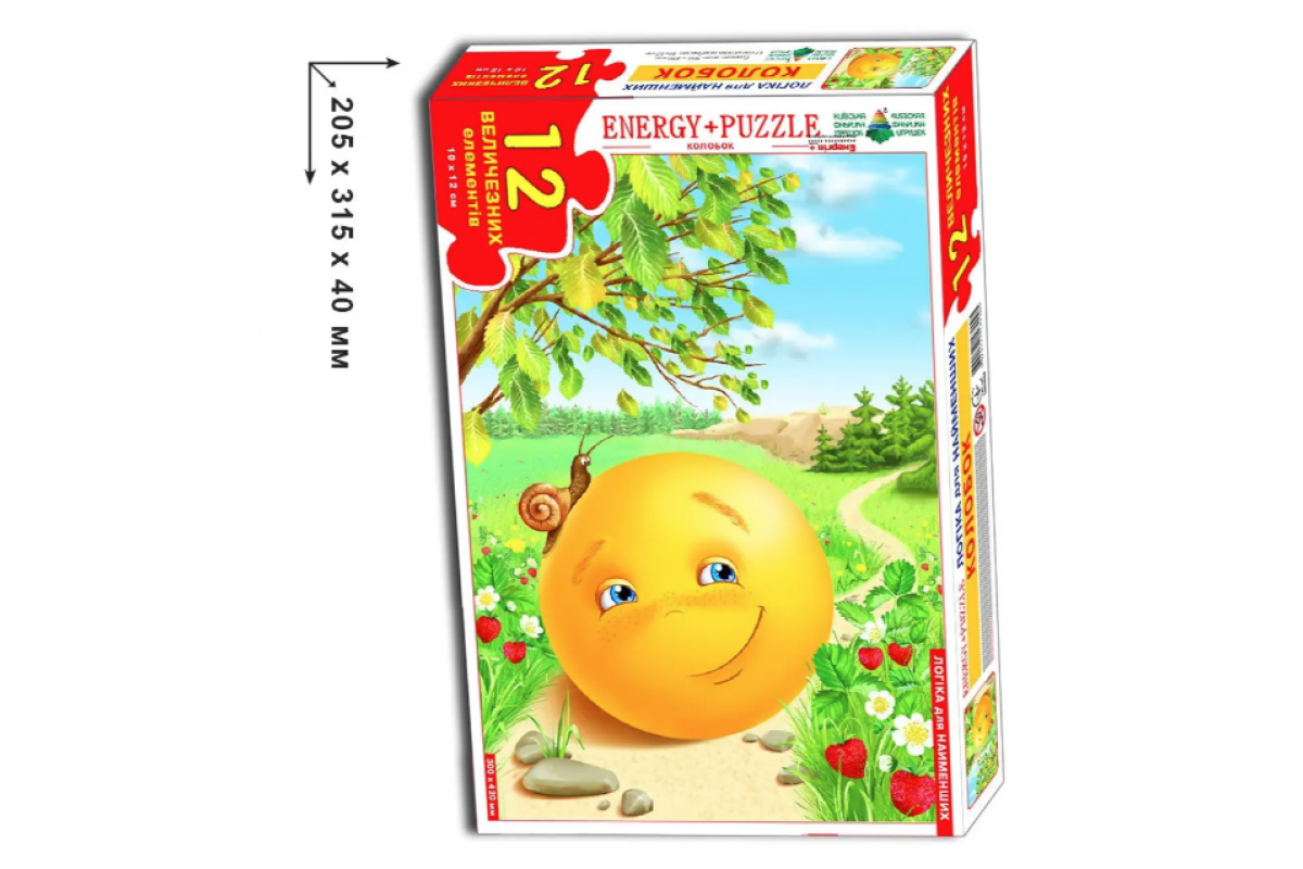 Детские пазлы "Колобок" 82005 на 12 деталей