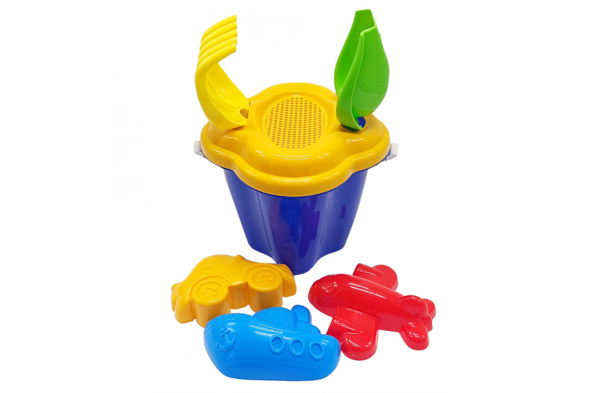 Набір для пісочниці "Дзвіночок №1" 0978 відерце, лопатка, граблі Синій