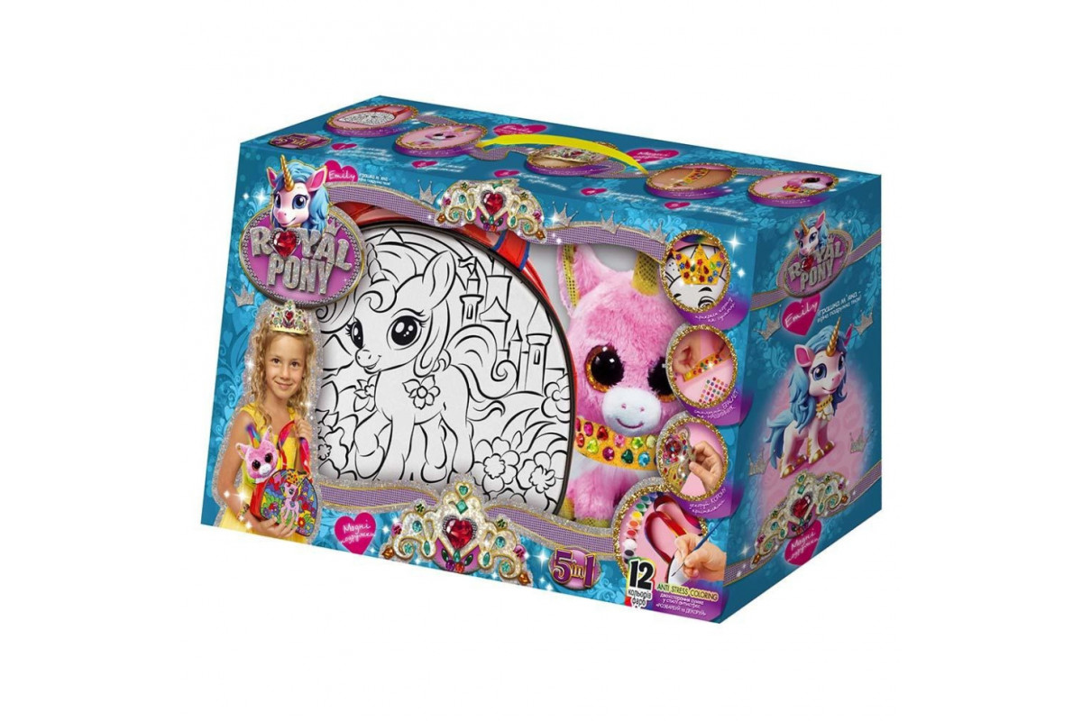 Набір для креативної творчості "Royal Pony" RP-01-08U з фарбами