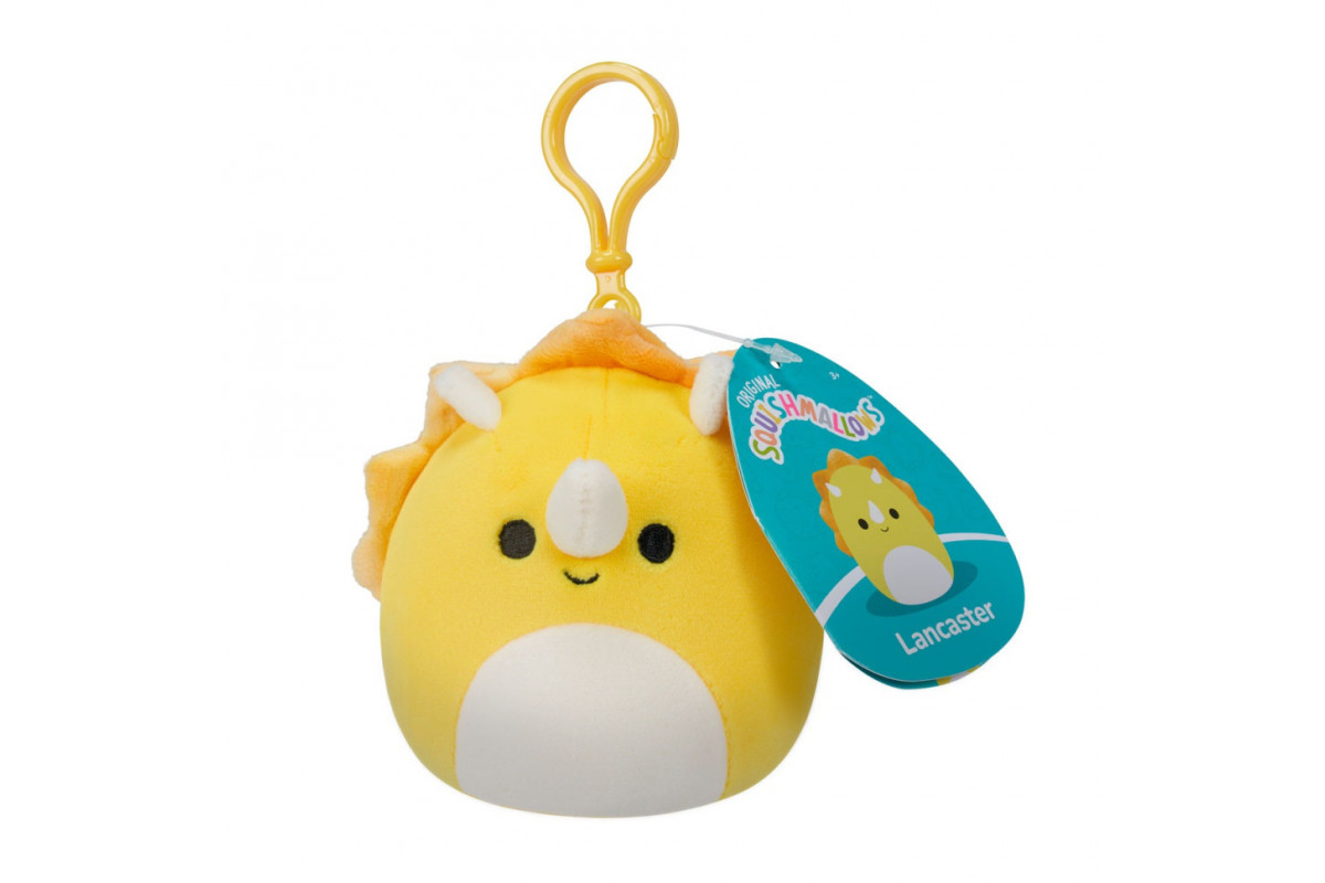 Мягкая игрушка на клипсе "Трицератопс" Squishmallows SQCP00216, 9 см