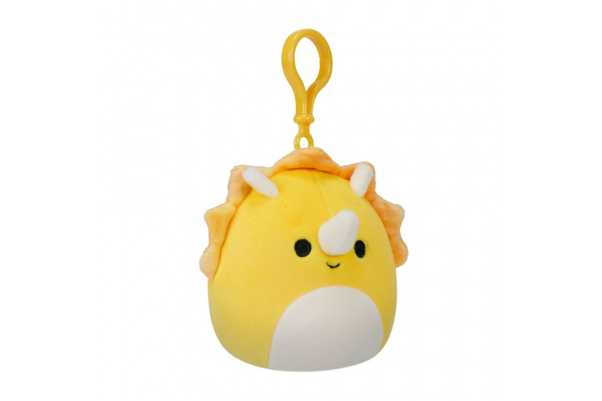 Мягкая игрушка на клипсе "Трицератопс" Squishmallows SQCP00216, 9 см