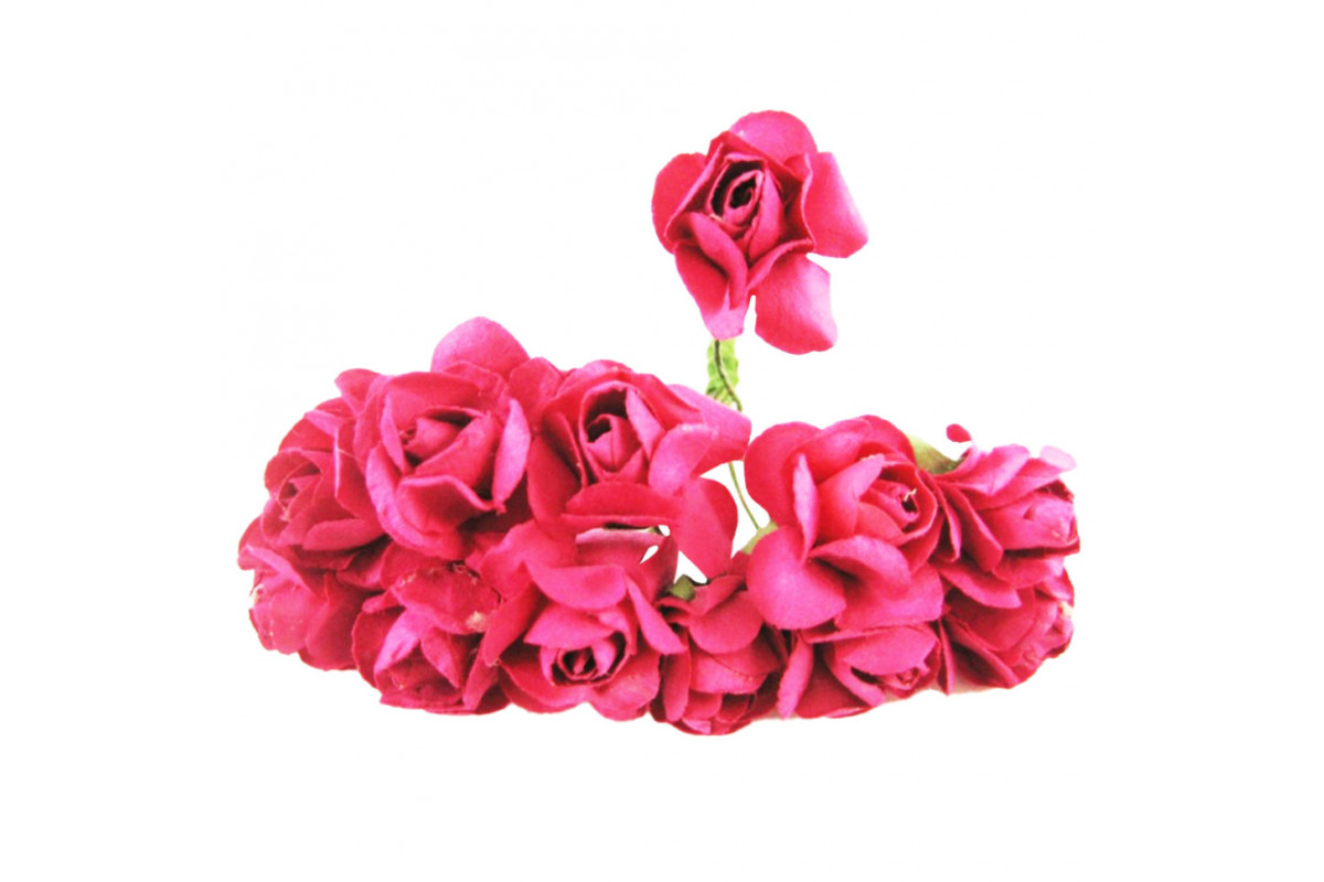 Декоративні троянди для творчості KV-730 пучок 12 штук