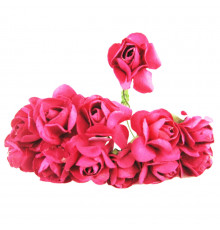 Декоративные розы для творчества KV-730 пучок 12 штук