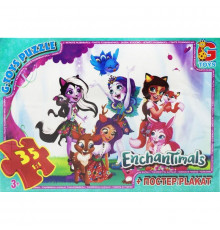 Дитячий пазл класичний "Enchantimals" EA201 постер 35 елементів