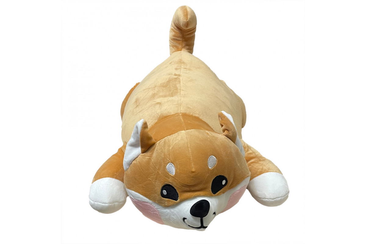 Детская мягкая игрушка "Акита-ину" L1125(Brown) игрушка с пледом, размер 60 см