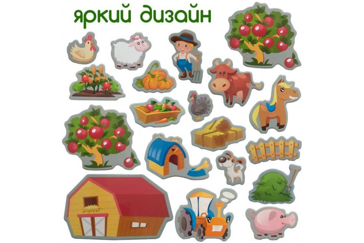 Набор магнитов Magdum "Веселая Ферма"  ML4031-10 EN