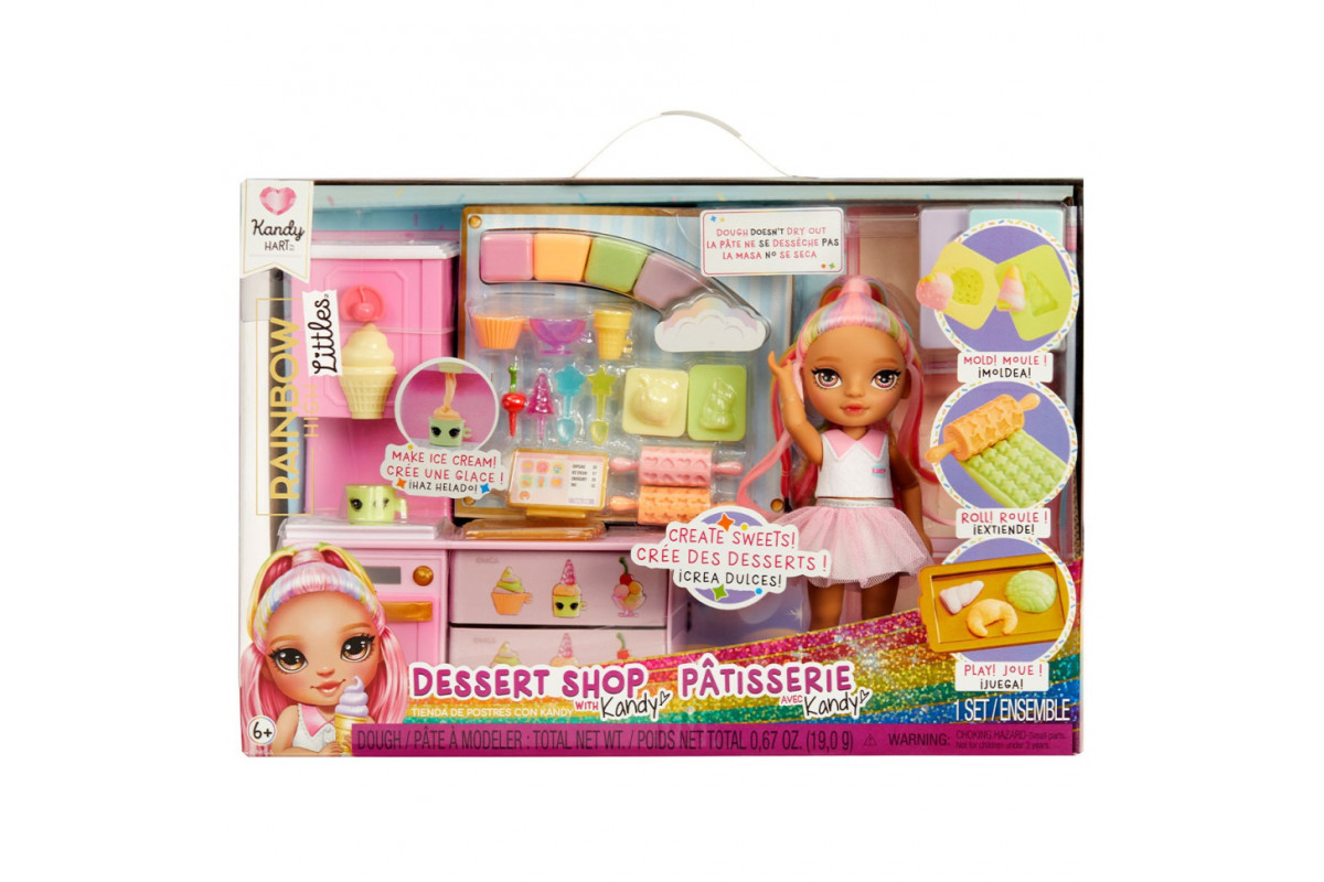 Ігровий набір із лялькою серії "Littles" Кондитерська Кенді Rainbow High 522058