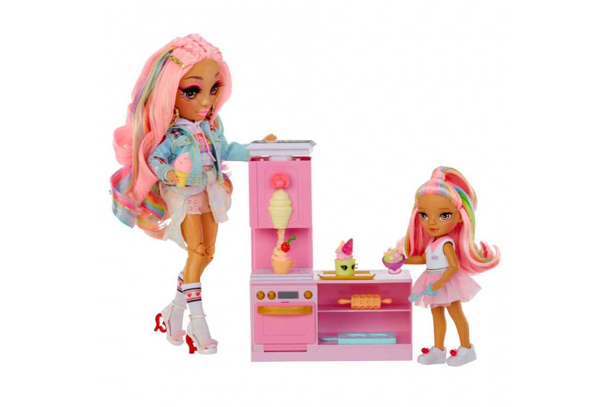 Ігровий набір із лялькою серії "Littles" Кондитерська Кенді Rainbow High 522058