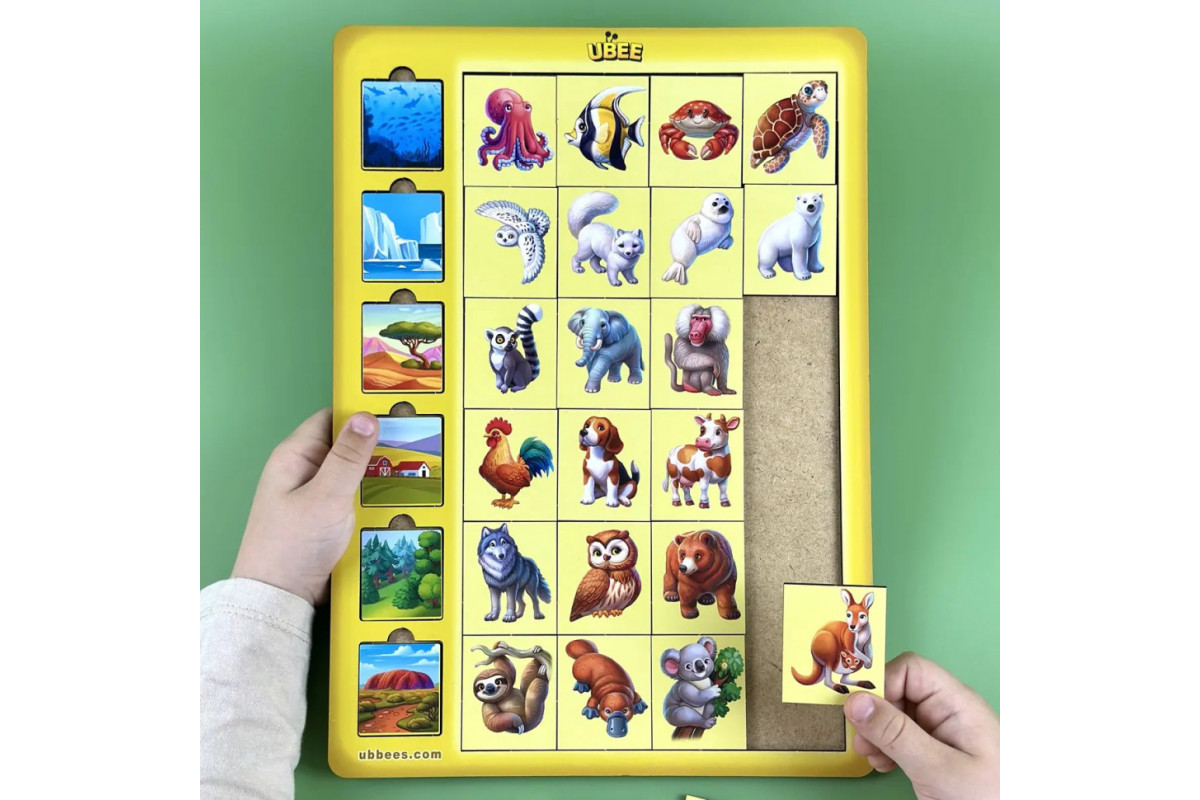 Дерев'яний дитячий сортер "Асоціації тварини" (ПСД300) PSD300