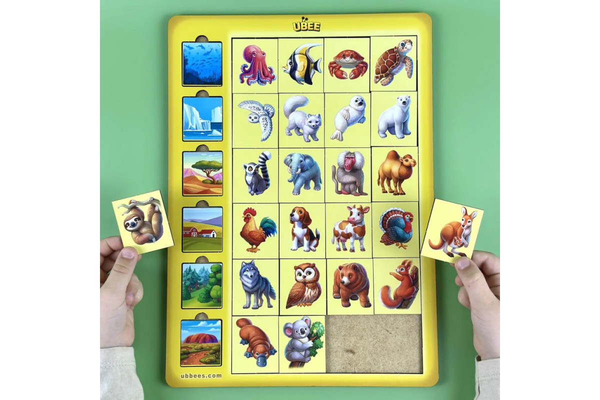 Дерев'яний дитячий сортер "Асоціації тварини" (ПСД300) PSD300