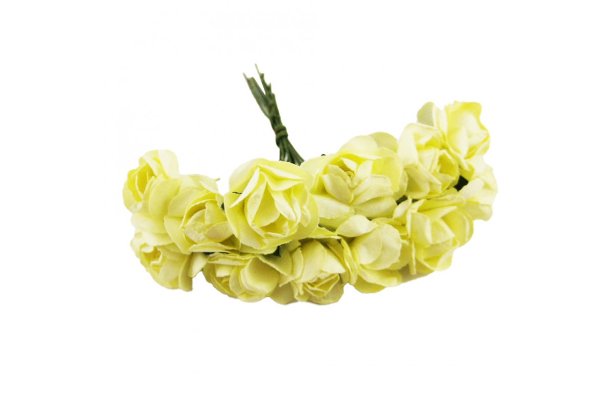 Декоративні троянди для творчості KV-729 пучок 12 штук