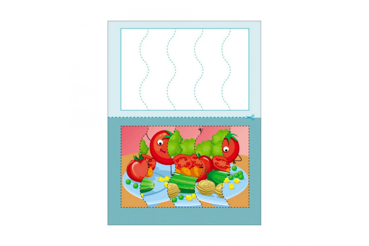 Розвиваючі зошити "Смаколики" 20409 пазли-розрізалки