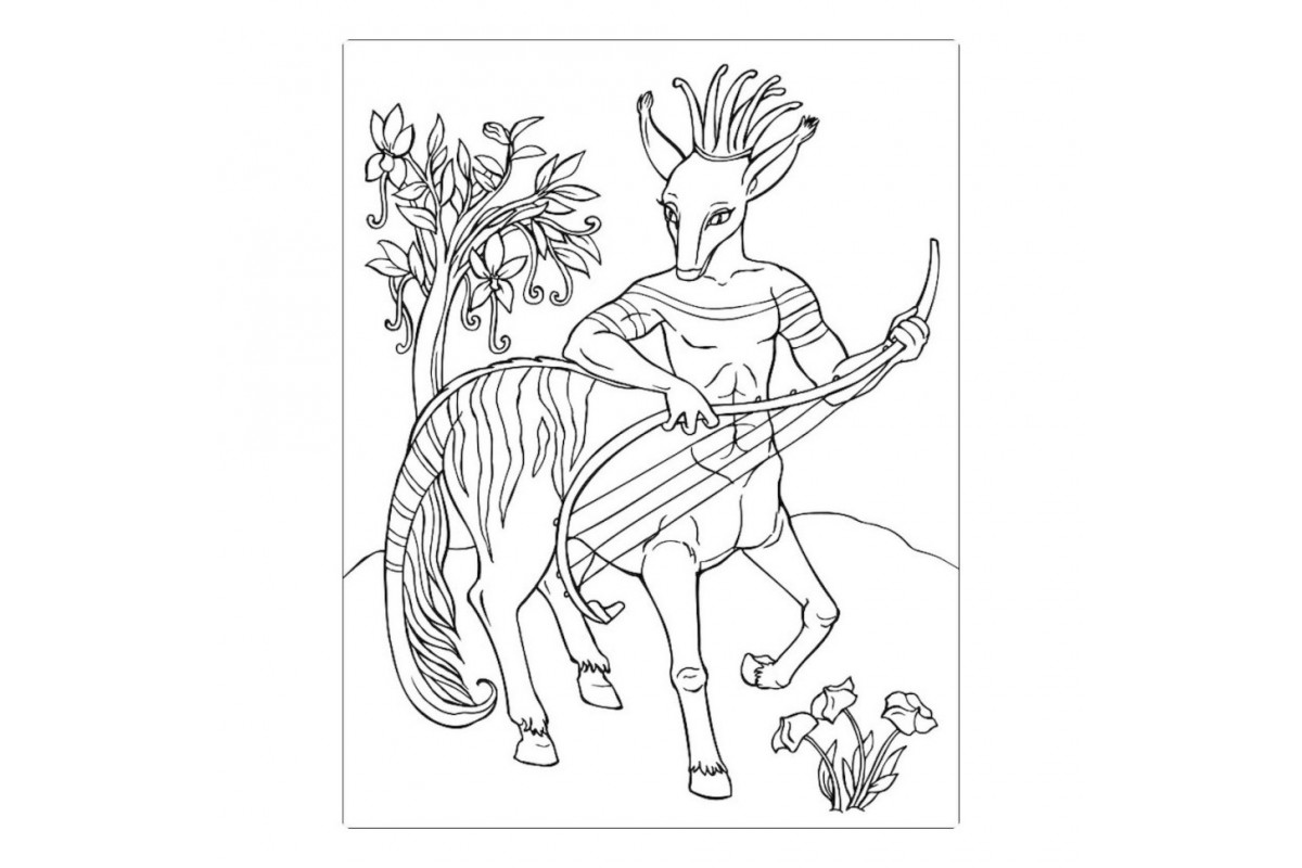 Велика книга розмальовок "Воїни та чудовиська" 1736005, 64 сторінки