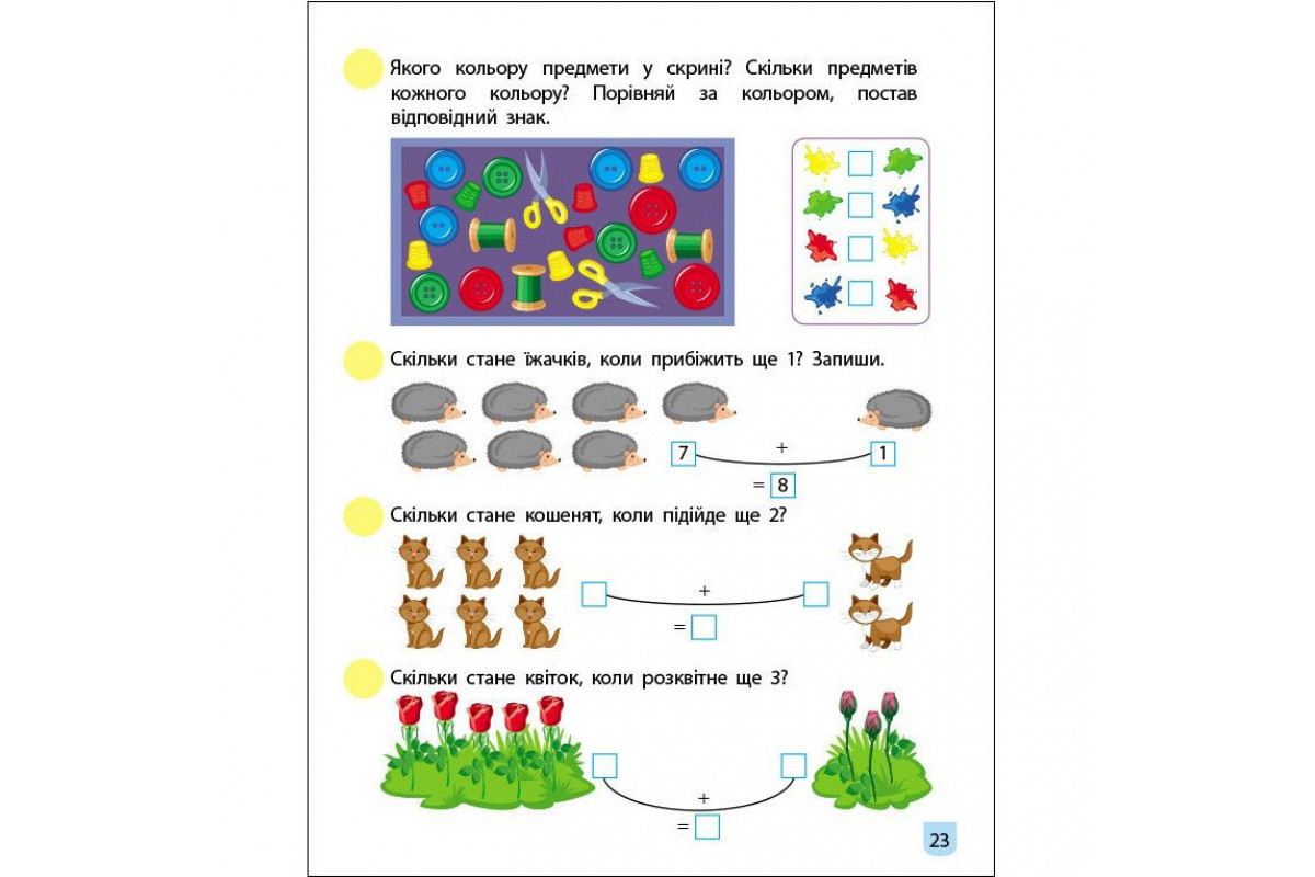 Тренувальний зошит: Математика 1 клас 1 частина 19701 українська мова