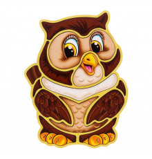 Деревянный пазл-вкладыш "Сова" Ubumblebees (ПСД087) PSD087 пазл-контур