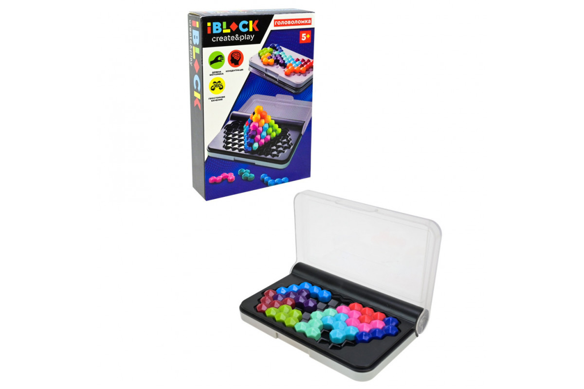 Головоломка серії "Create and Play" PL-724-114 розвиток логіки 120 варіацій складання