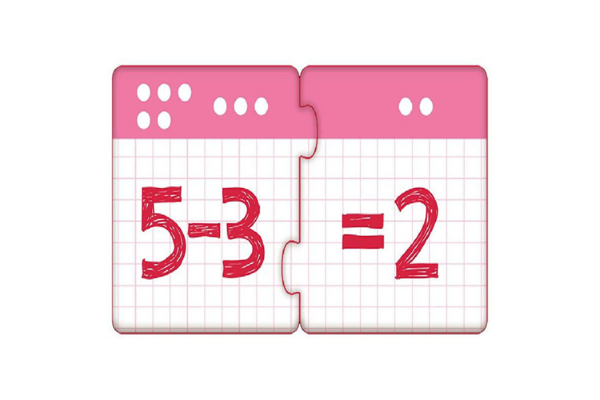 Дитячі пазли-половинки "Додавання і віднімання в межах 10" 1214012 укр. мовою