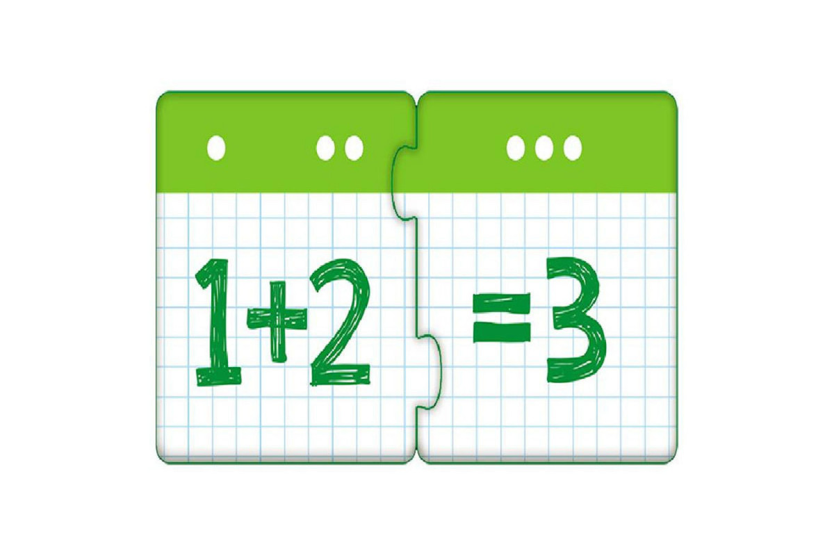 Дитячі пазли-половинки "Додавання і віднімання в межах 10" 1214012 укр. мовою