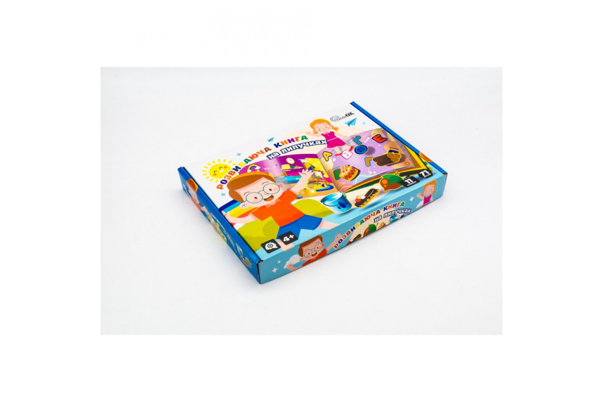 Дитяча розвиваюча "Книга на липучках" Puz-88891, 71 деталь 11 сторінок