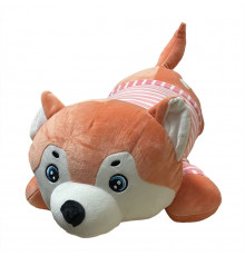 Дитяча м'яка іграшка "Собачка" L1124(Peach) іграшка з пледом, розмір 60 см