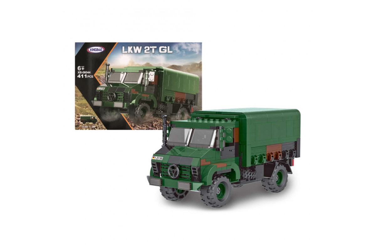 Конструктор "Военный грузовик"  XB-06044 411 деталей