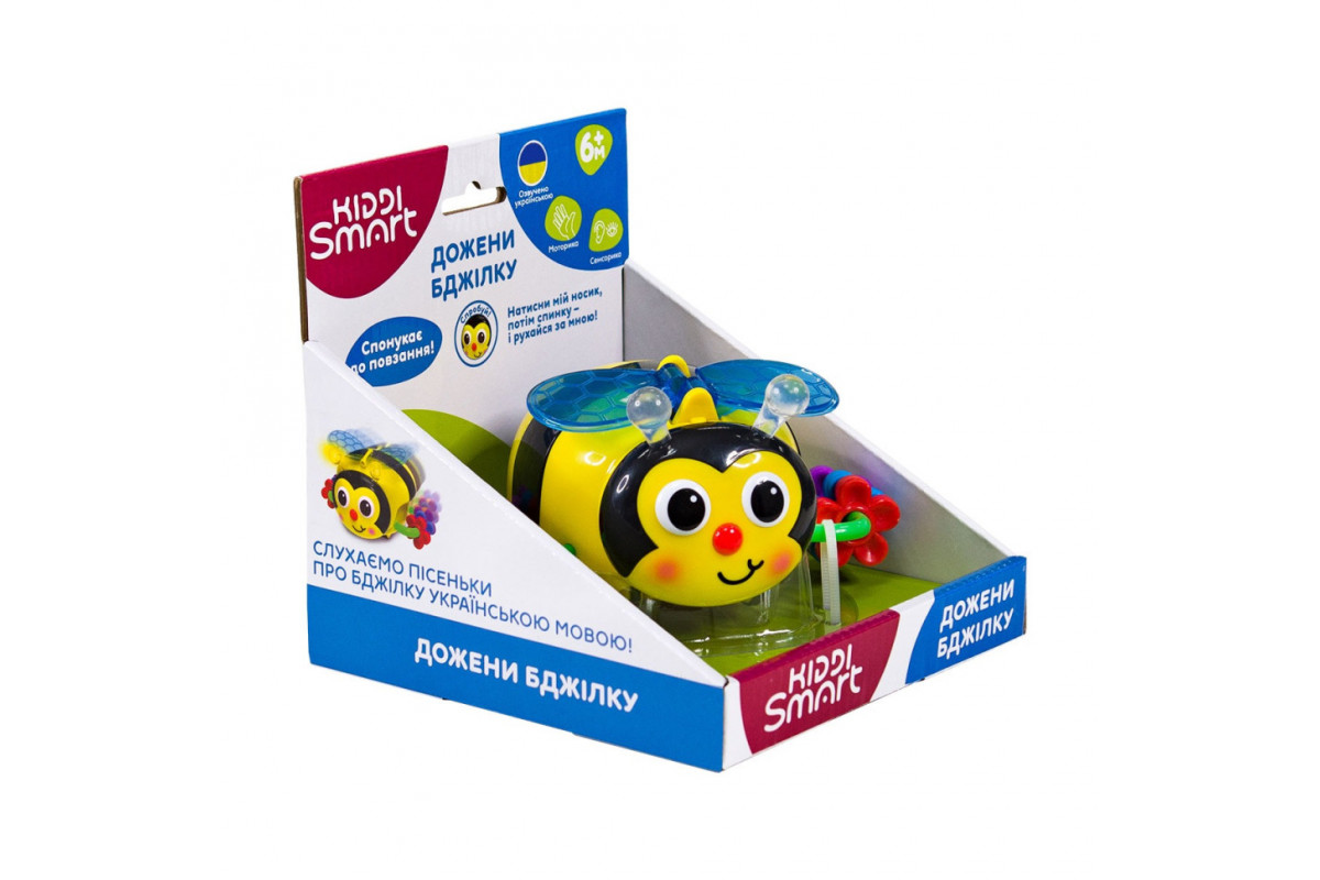 Дитяча розвивальна іграшка "Наздожени Бджілку" Kiddi Smart 557822-43 зі світлом і звуком