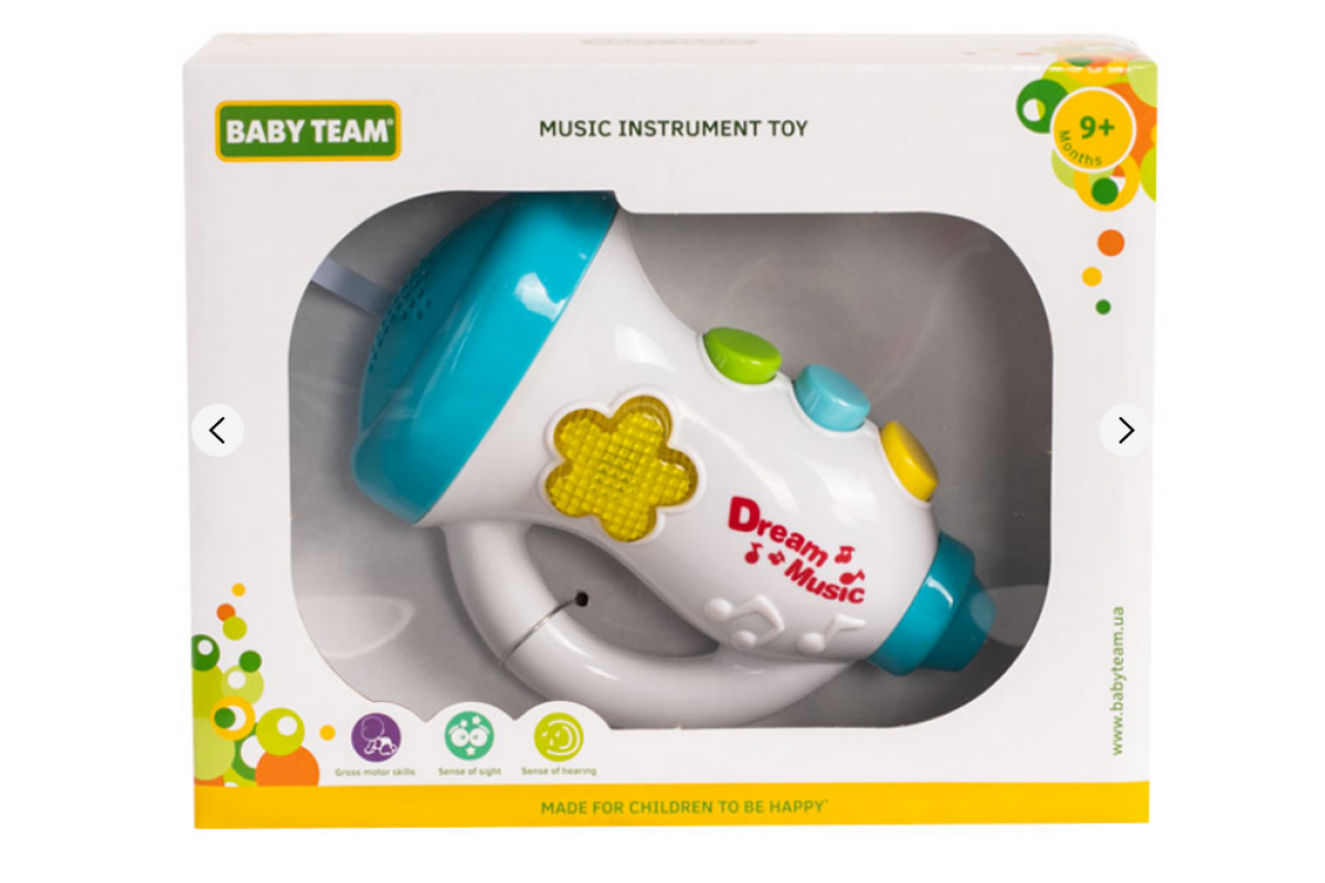 Детская музыкальная игрушка "Труба" 8625_труба, световые и звуковые эффекты