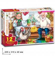 Детские пазлы "Курочка Ряба" 82043 на 12 деталей
