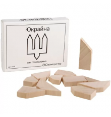 Мини головоломка Юкрайна. Заморочка 5026 деревянная