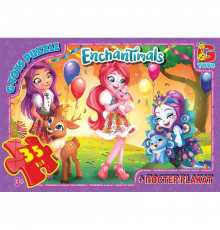 Дитячий пазл класичний "Enchantimals" EA212 постер 35 елементів