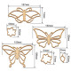 Набор для витражной живописи по номерам Арт Витраж "Яркие Бабочки" FDSGK-02