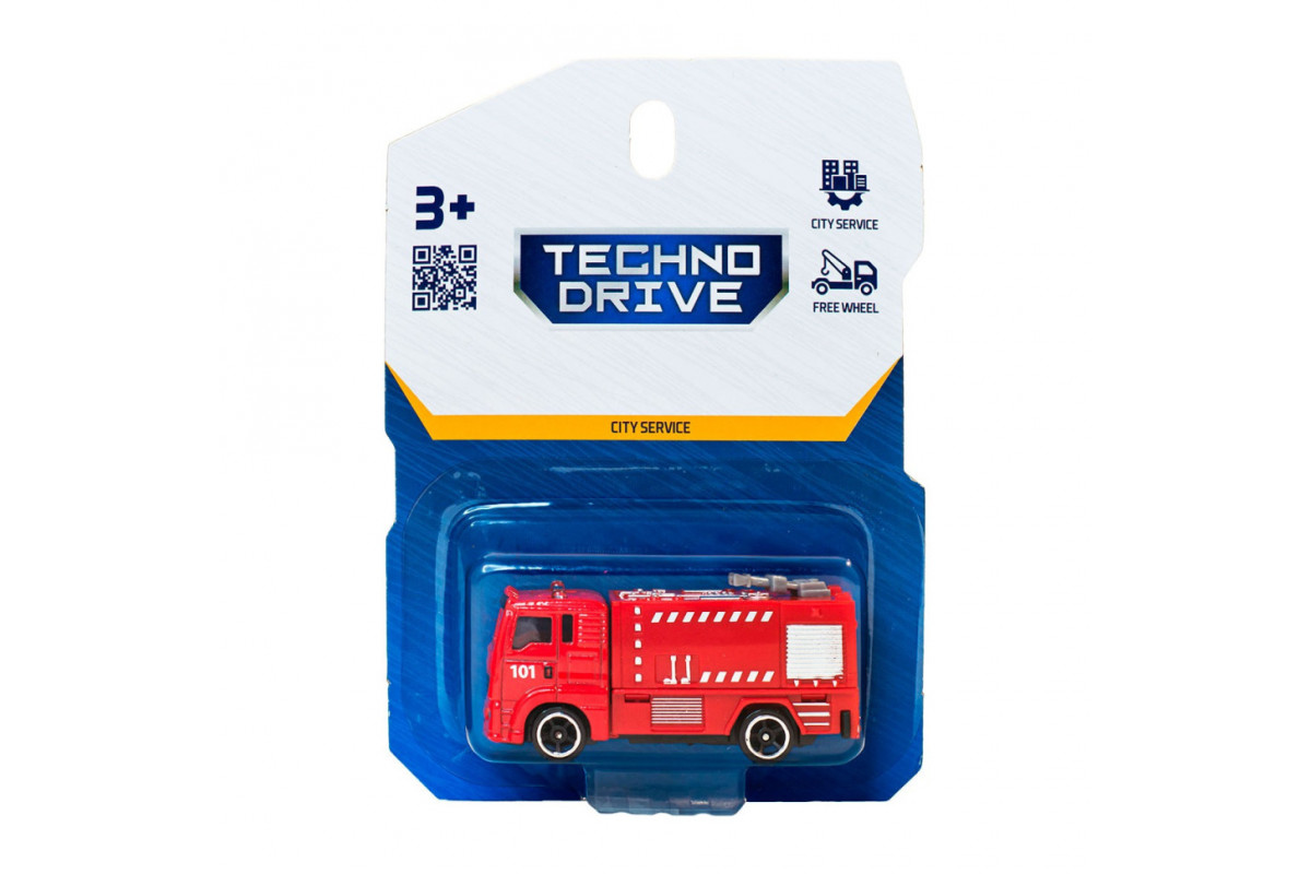 Автомодель детская Пожарная Машина TechnoDrive 250241CG-1 масштаб 1:64