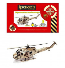 Деревянный конструктор Золотая Серия вертолет "Ирокез" BB2iroke