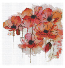 Набір для вишивання хрестиком "Акварельна фантазія" AH-178 28х28 см