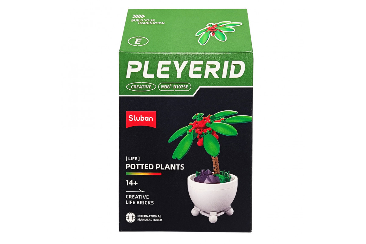 Детский конструктор "Цветы в горшке" Potted Plants SLUBAN M38-B1075E