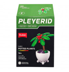 Детский конструктор "Цветы в горшке" Potted Plants SLUBAN M38-B1075E