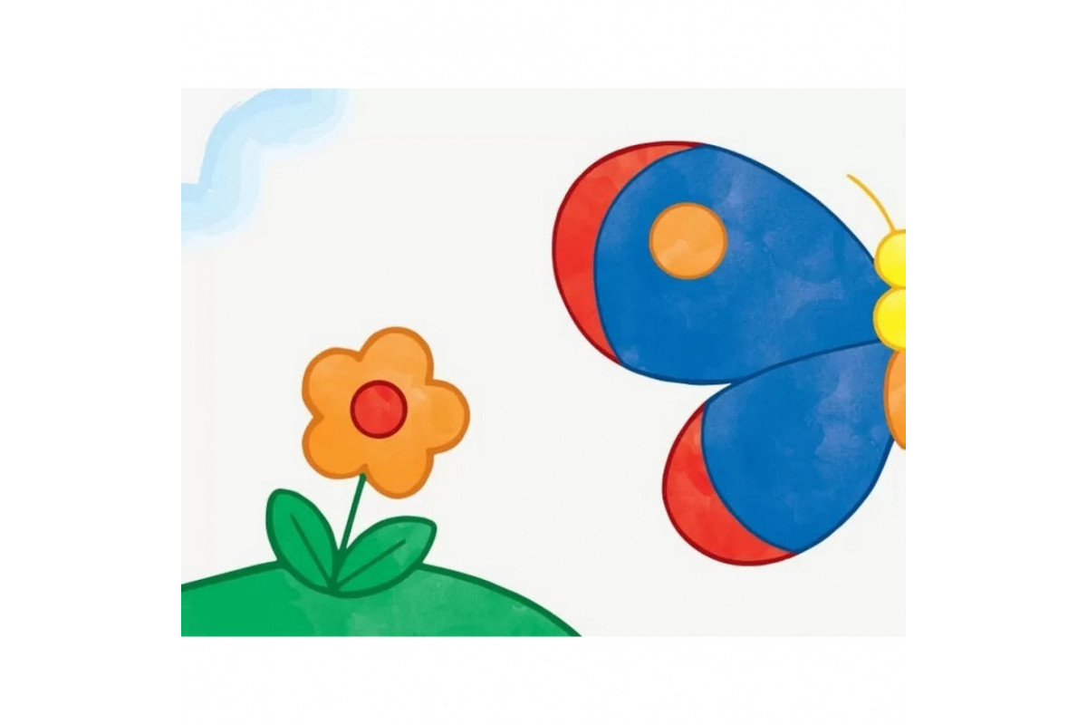 Дитяча книга "Розмальовка для самих маленьких: Дзеркальні розмальовки №1" АРТ 19204 укр