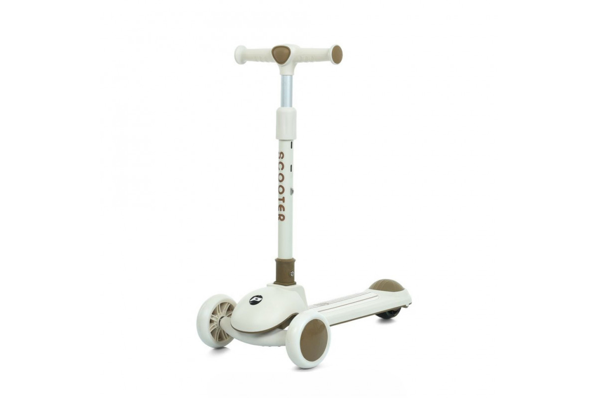 Самокат детский трехколесный JR3-126-BRN, колеса со светом