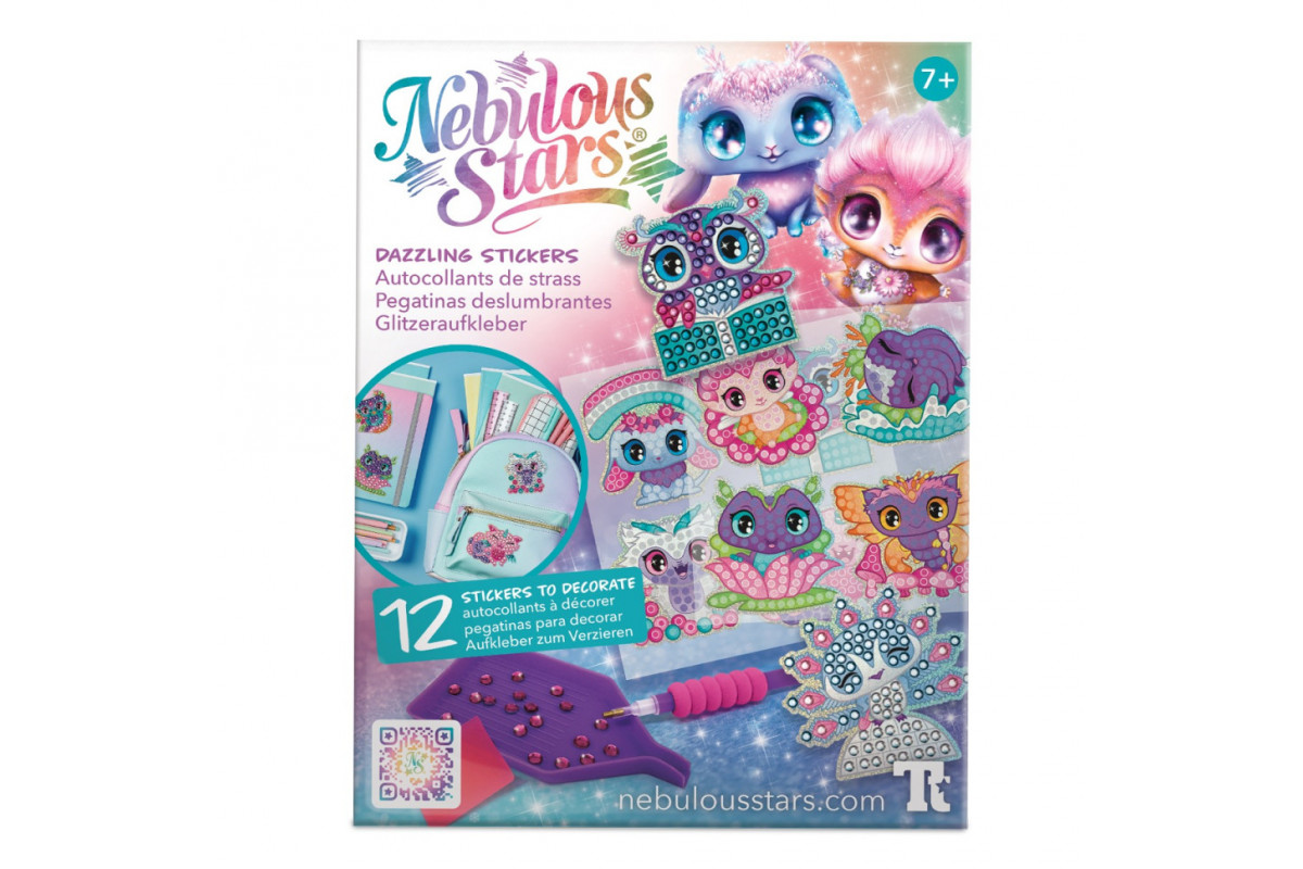 Набор для создания стикеров Космические питомцы Nebulous Stars 11023 с алмазной мозаикой