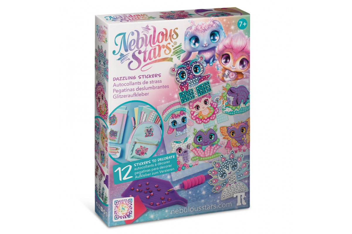 Набор для создания стикеров Космические питомцы Nebulous Stars 11023 с алмазной мозаикой
