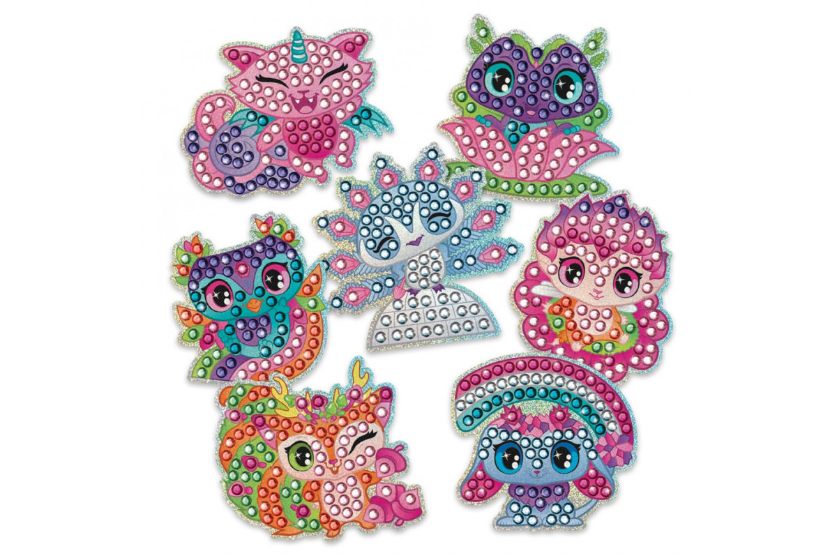 Набор для создания стикеров Космические питомцы Nebulous Stars 11023 с алмазной мозаикой