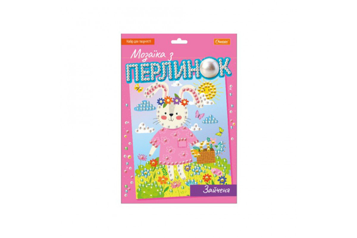 Дитячий набір для творчості "Мозаїка з перлин зайченя" НТ-38-02