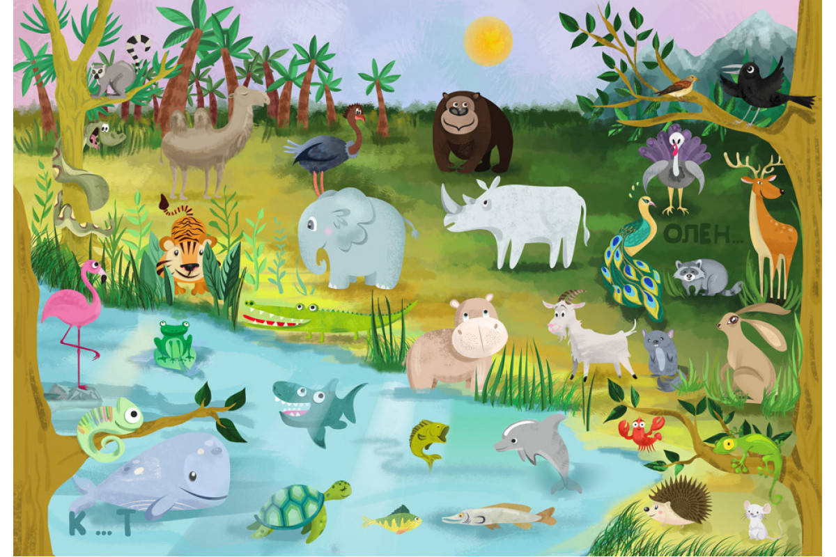 Детская обучающая игра с многоразовыми наклейками "ZOO Абетка" (КП-005) KP-005 на укр. языке