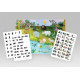 Детская обучающая игра с многоразовыми наклейками "ZOO Абетка" (КП-005) KP-005 на укр. языке