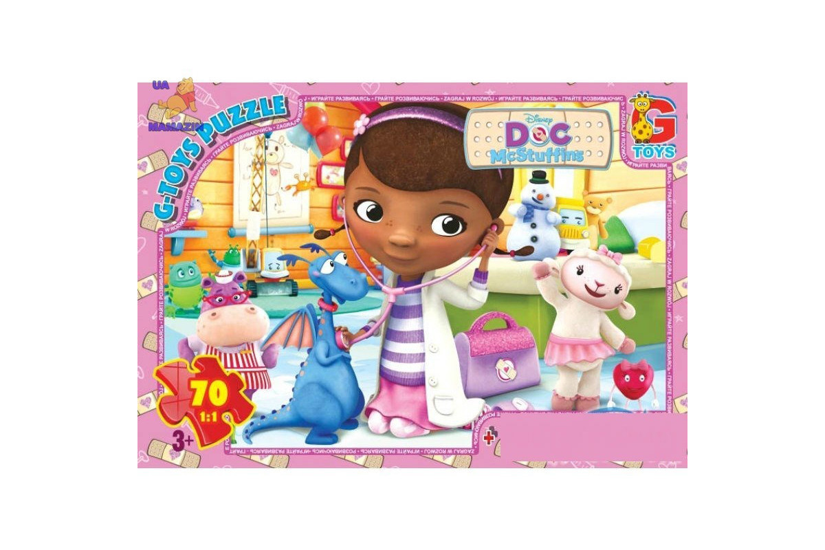 Дитячий пазл "Лікар Плюшева" DP00642 постер 70 елементів