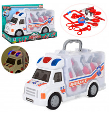 Игровой набор доктора с машинкой 661-172 со звуком и светом