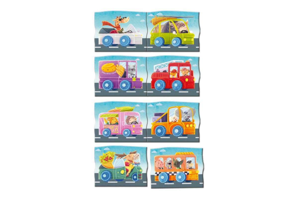 Детская магнитная игра "Автомобильное путешествие" 200253, 8 элементов