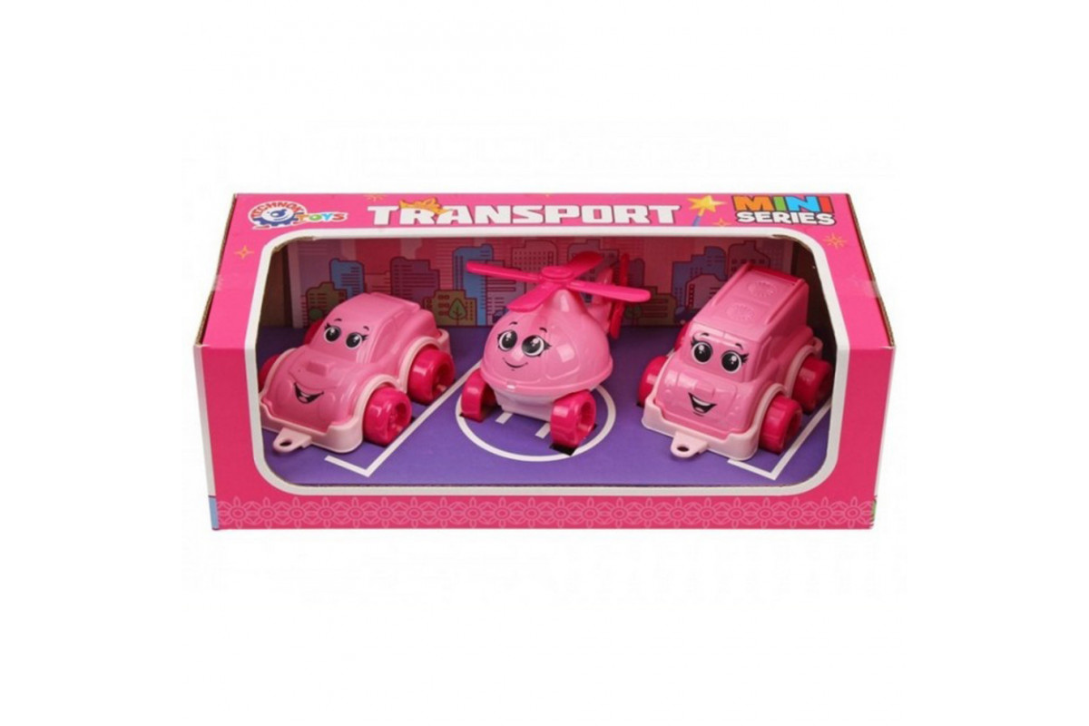 Детский игрушечный набор "Транспорт Мини" 8003TXK в наборе 3 штуки