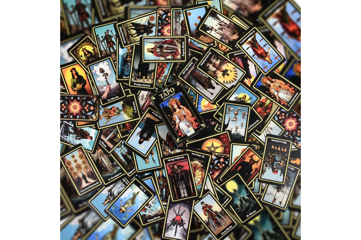 Гадальные карты Таро 30689 карточка со ссылкой на инструкцию 78 штук